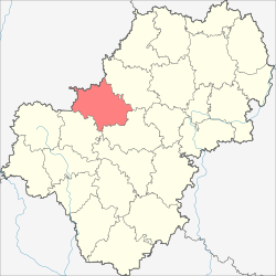 Location of Mosalsky District in Kaluga Oblast