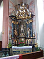 Wendelinusaltar in der Mönchberger Pfarrkirche