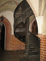 Malbork Castle - Malbork, Poland - Spiral staircase