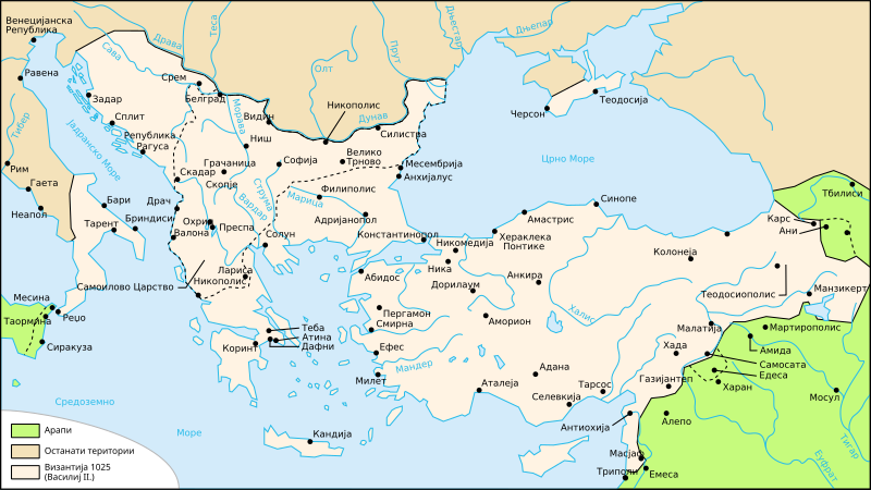 File:Map Byzantine Empire 1025-mk.svg