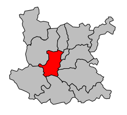 Canton de Roanne-Sud - Carte