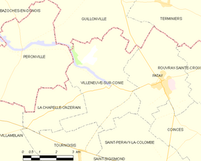 Poziția localității Villeneuve-sur-Conie