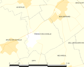 Poziția localității Fresnoy-en-Gohelle