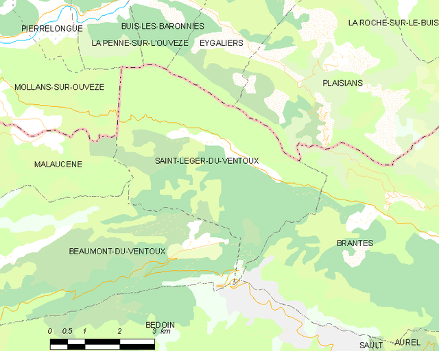 Saint-Léger-du-Ventoux - Localizazion