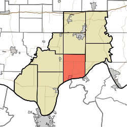 Map highlighting Hammond Township, Spencer County, Indiana.svg