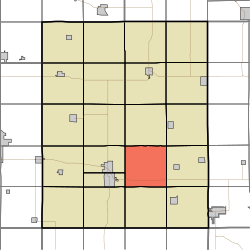 Location of Otter Creek Township in Tama County Map highlighting Otter Creek Township, Tama County, Iowa.svg