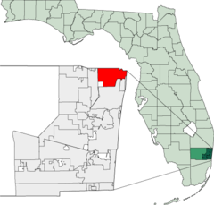 Mappa della Florida che evidenzia Deerfield Beach.png