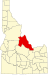 Map of Idaho highlighting Lemhi County Map of Idaho highlighting Lemhi County.svg