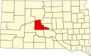 Stanley County map