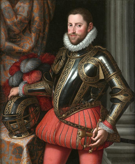 Archiduque Ernesto de Austria, pintado por Martino Rota.