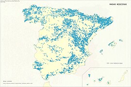 Карта лісів Іспанії