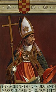 Matías Moreno (c. 1878) El cardenal Francisco Jiménez de Cisneros (Museo del Prado).jpg