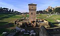Medieval tower on the Circus Maximus in Rome.