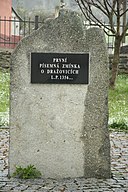 Memorial of first written record in Dražovice, Klatovy District.jpg