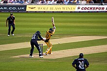 Michael Clarke on his way to 99* against England at the Oval in 2010 Michael Clarke batting at the Oval, 2010.jpg