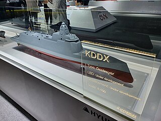 <span class="mw-page-title-main">KDDX-class destroyer</span> Stealthy destroyer class under development by Hyundai Heavy Industries for ROK Navy,