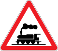 Rail crossing without barriers