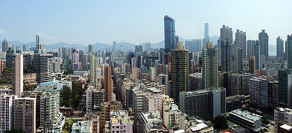 Aerial view of Mong Kok