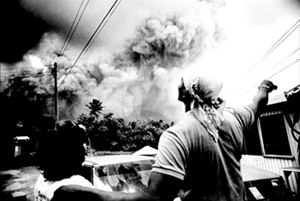 Eruption of the Soufrière Hills volcano on 22 September 1997