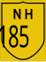 National Highway 185 marker