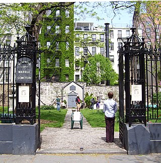 <span class="mw-page-title-main">New York City Marble Cemetery</span> Historic cemetery in Manhattan, New York