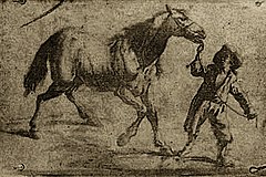 Earliest known surviving heliographic engraving, 1825, printed from a metal plate made by Nicephore Niepce. The plate was exposed under an ordinary engraving and copied it by photographic means. This was a step towards the first permanent photograph taken with a camera. Nicephore Niepce Oldest Photograph 1825.jpg