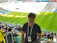 Nikhil Sharma at the 2018 FIFA World Cup