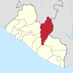 Location in Liberia