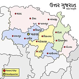 North Gujarat Map