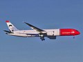 Norwegian Air Shuttle Boeing 787-9 Dreamliner EI-LNI (Greta Garbo) approaching JFK Airport.
