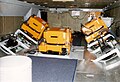 Drei LMK-Kameras sowie zwei der drei VOS-Kameras im Laderaum (im Flug zugänglich)