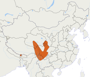 Görüntü Ochotona thibetana range.svg açıklaması.