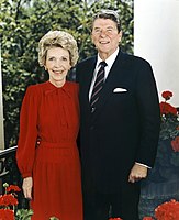 Oficiální portrét Reaganových, 1985
