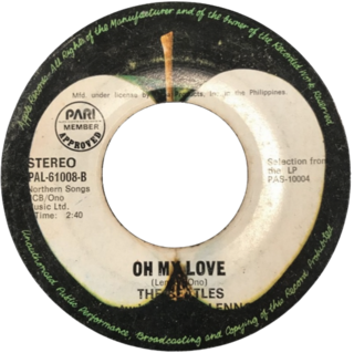 <span class="mw-page-title-main">Oh My Love</span> 1971 song by John Lennon