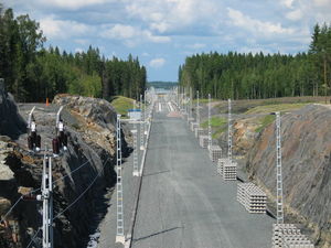 Track construction in Finland