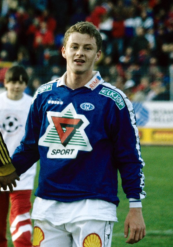 Molde striker Ole Gunnar Solskjær was signed by Manchester United after his successful two-season spell at Molde