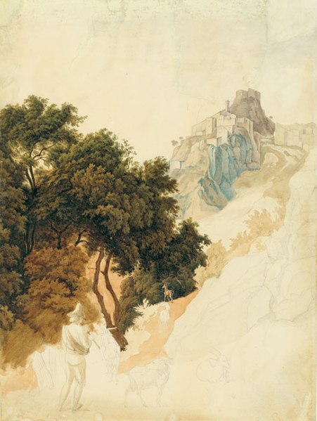 File:Olevano Romano c 1820.jpg