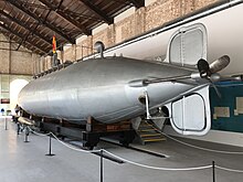 The Spanish submarine Peral at the Cartagena Naval Museum Onderzeeboot Peral Cartagena.jpg