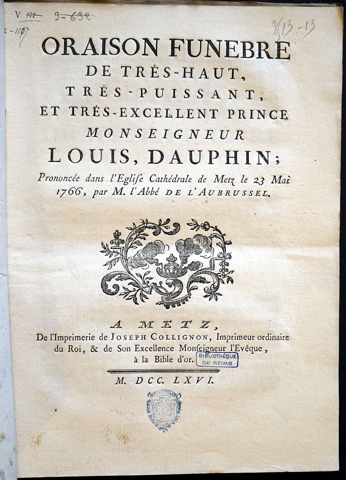 File Oraison Funebre Dauphin Par Aubrussel Collignon Jpg Wikimedia Commons