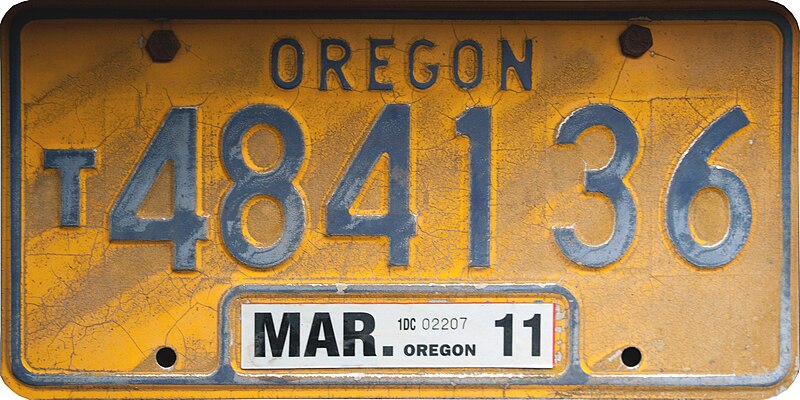 File:Oregon 2011 Truck license plate.jpg