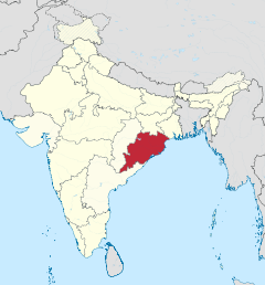 Orissa in India (disputed hatched).svg