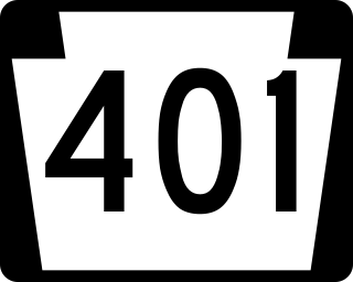 <span class="mw-page-title-main">Pennsylvania Route 401</span> State highway in Pennsylvania, US