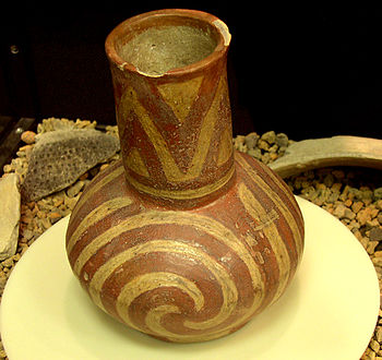 S.E.C.C. motif mortuary pot from the Parkin site