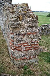 Ruined south wall of Reculver church