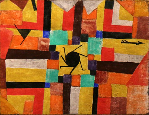 Paul Klee, Soarele negru care se rotește și săgeata