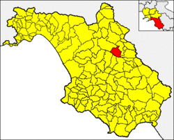 Lokasi Petina di Provinsi Salerno