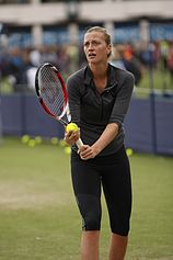 Petra Kvitova won her second slam at Wimbledon. Petra Kvitova (14436608571).jpg