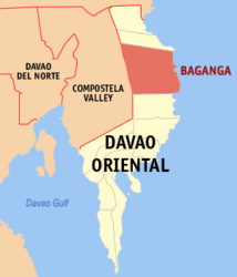 Baganga - Carte