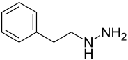 Structural formula of phenelzine