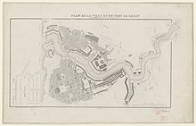 1860 - Plan de la ville et du port de Brest (L. Magado).